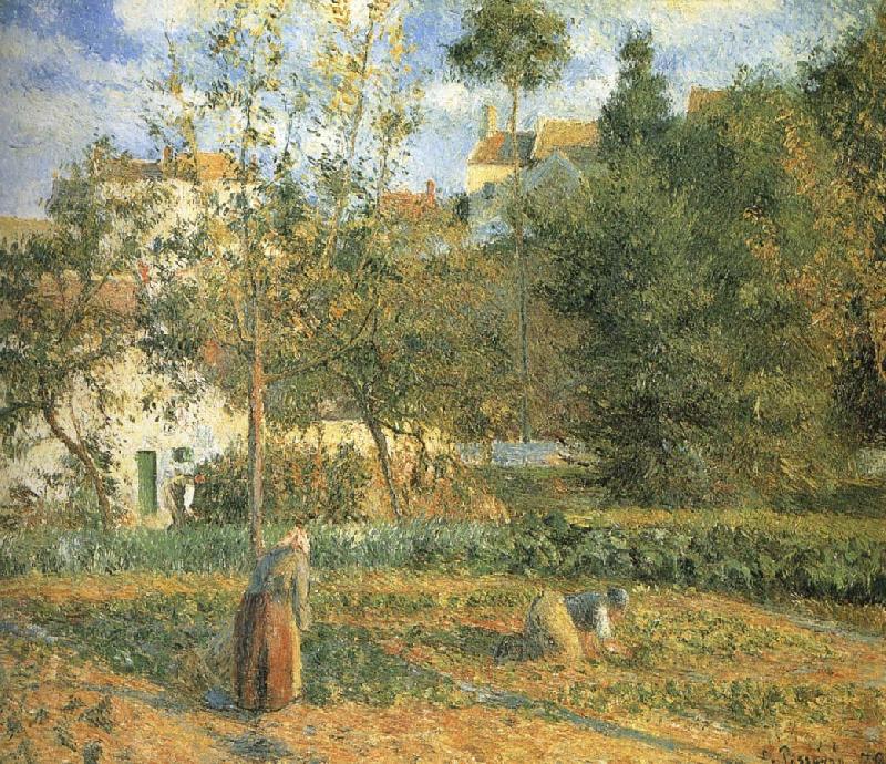 Camille Pissarro Pang plans Schwarz garden Sweden oil painting art